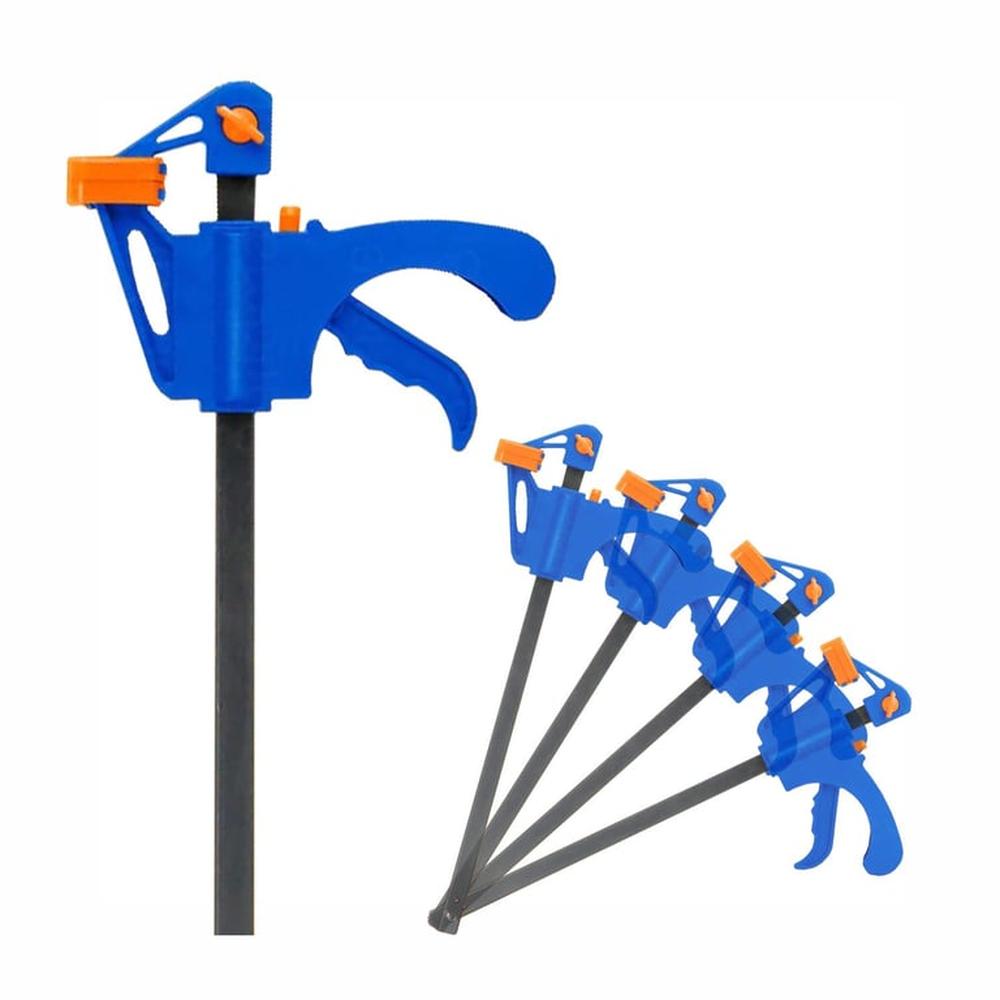 Prensa Rápida 12 Autoajustable Abrazadera Wadfow 60Kg X4 Pc
