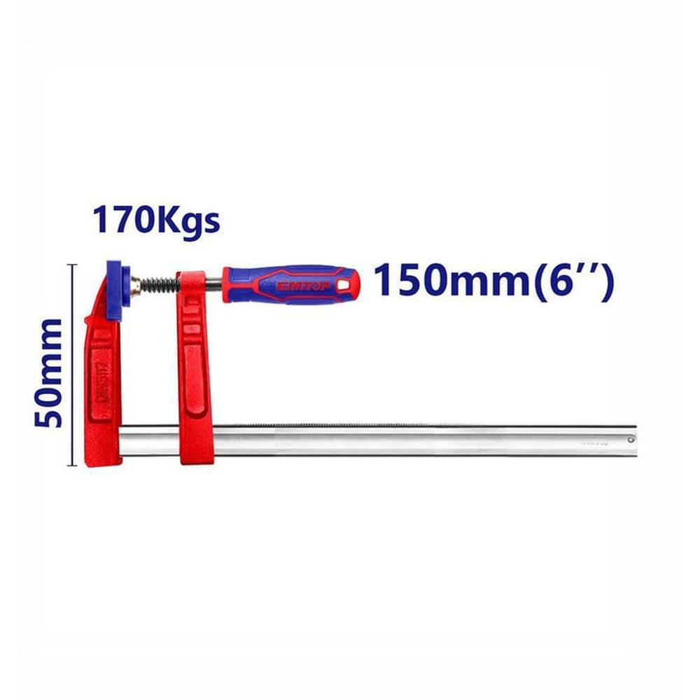 Prensa Sargento Tipo F 50X150Mm Industrial Emtop - Eclpf05101