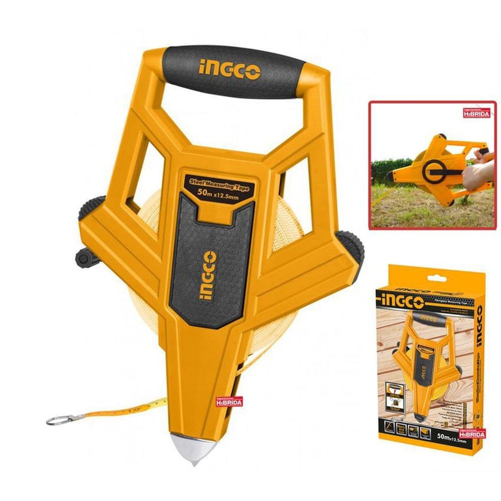 Cinta Métrica Wincha 50 Metros Medidor Milimétrico Ingco - Hfmt8250