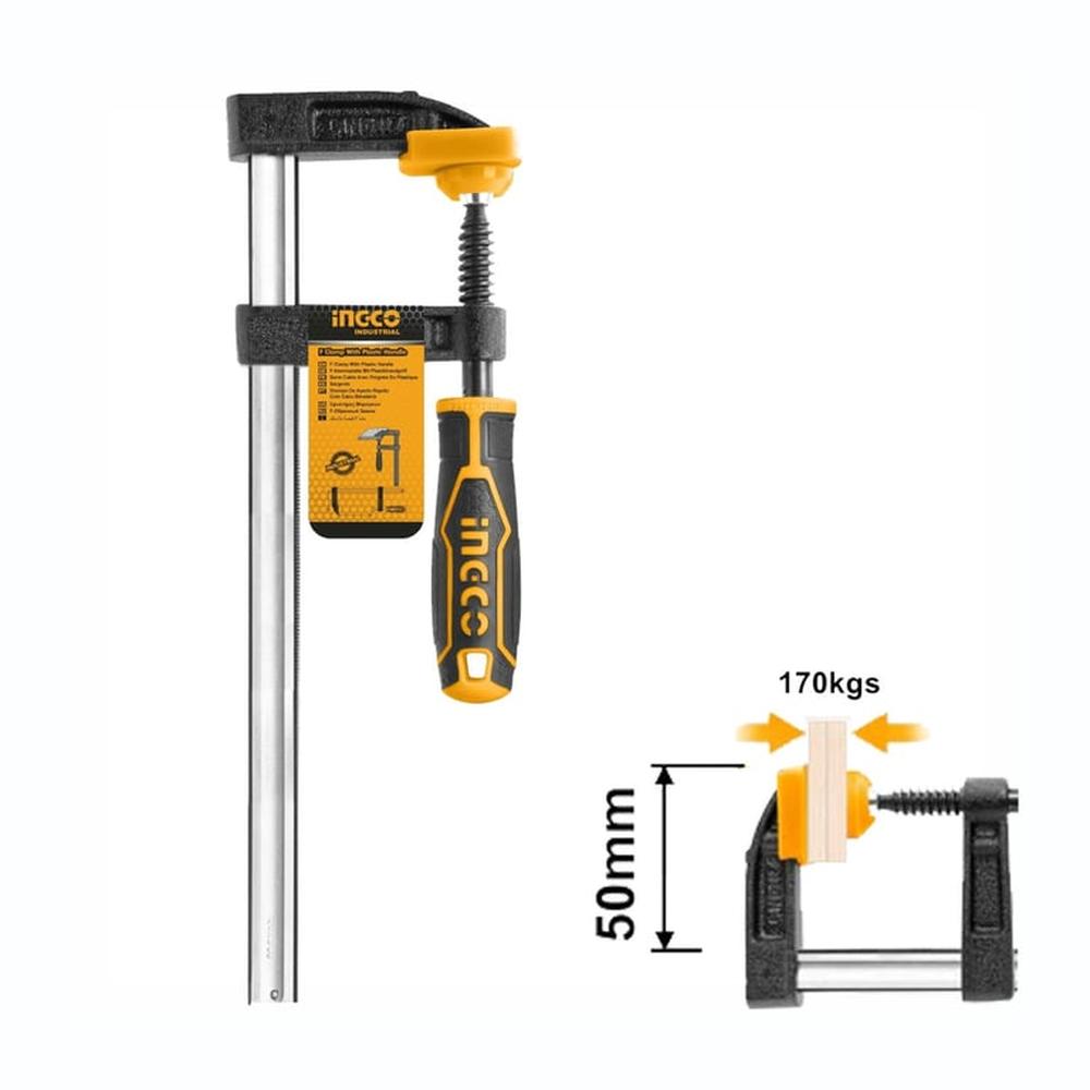PRENSA SARGENTO TIPO F 50x250MM ABRAZADERA INGCO - HFC020503