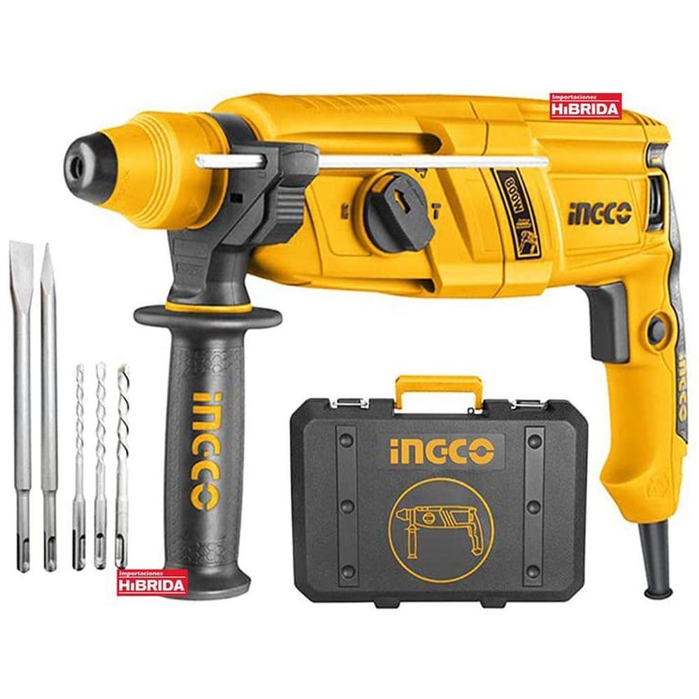 Rotomartillo Eléctrico 800W Sds Plus Cinceles Ingco - Rgh9028