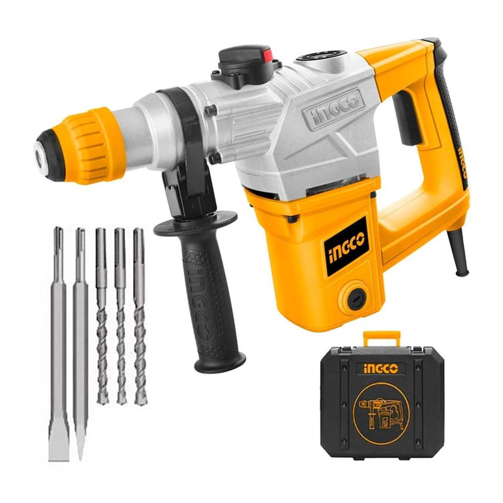 Taladro Rotomartillo 1050W Sds Plus Maletin 5J Ingco - Rh10508