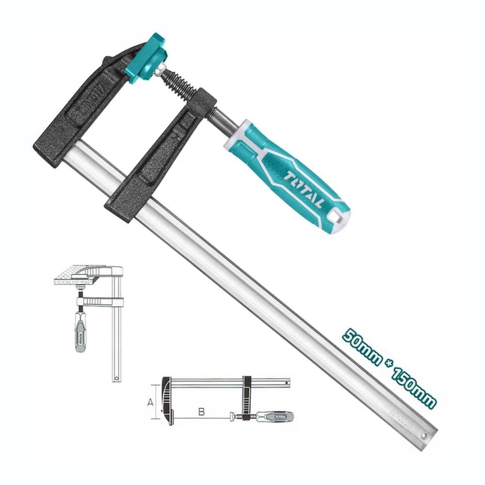 Prensa De Carpintero Tipo F 50X150Mm Abrazadera Total - Tht1320501