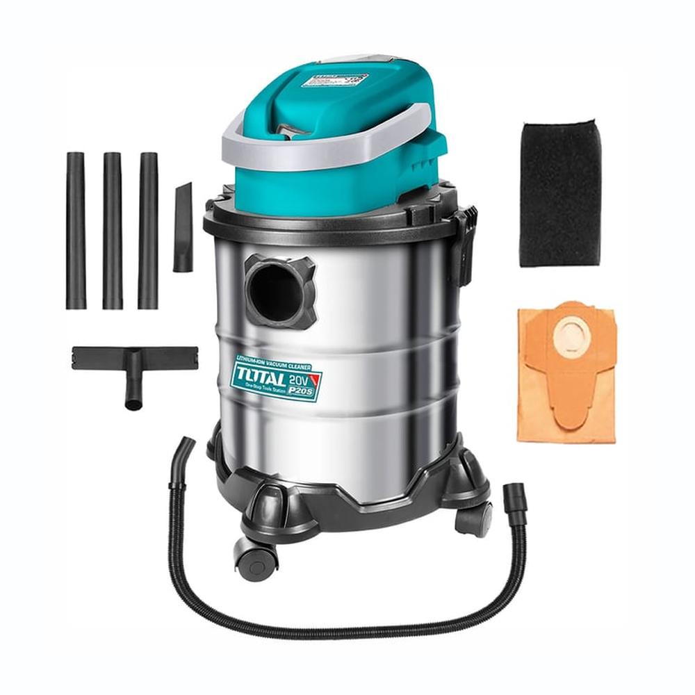 Aspirador De Limpieza 20V Inalámbrica 20L Accesorios Total - Tvli2005E