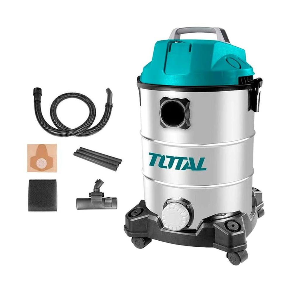 Aspiradora 1300W 30 Litros Polvo Agua Total Tanque Metálico - Tvc13301