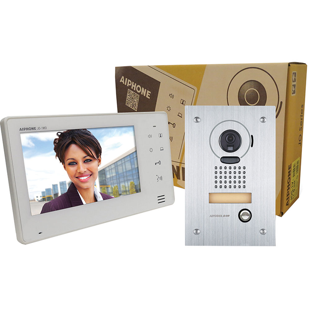 Aiphone JO Series - Kit de Intercomunicador de Video con Monitor de 7"" para Comunicación y Seguridad