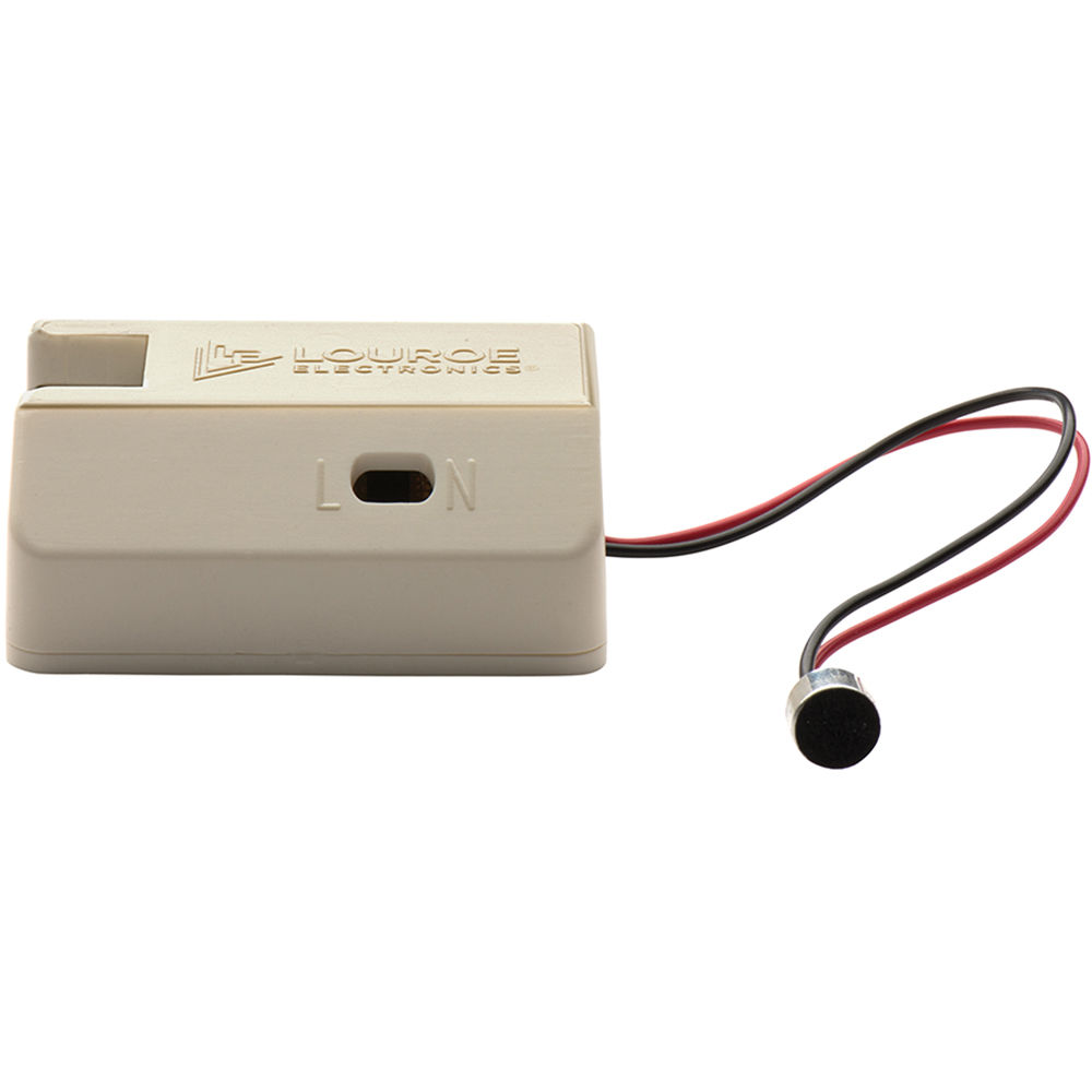 Micrófono de Condensador Electret Omnidireccional Louroe LE-572 Verifact CGC con Preamp y Control Au