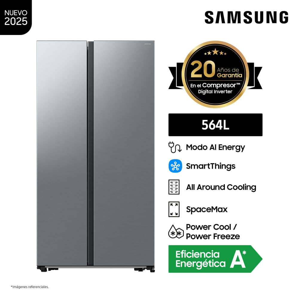 Refrigeradora SAMSUNG 564L No Frost RS57DG4000M9 Plata
