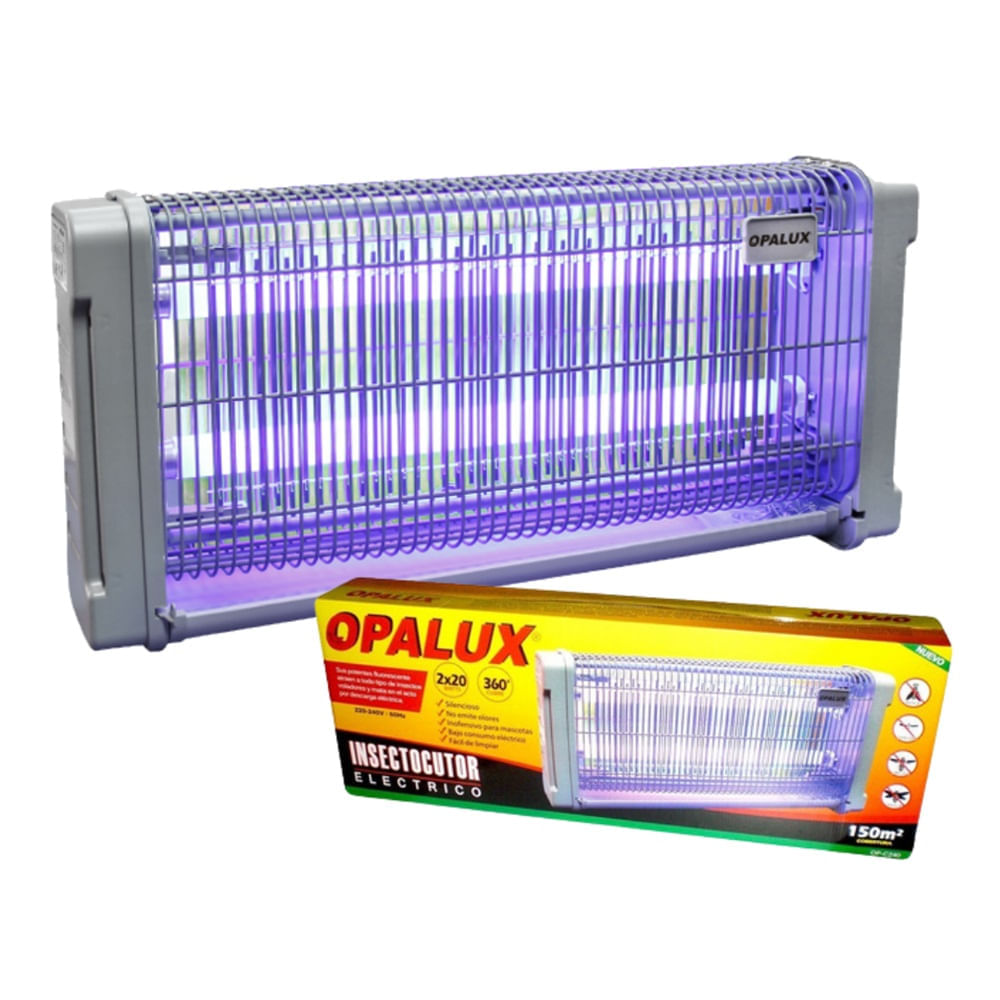 Insectocutor Mata Mosquitos y Moscas 40W 150m2 Opalux OP-C240