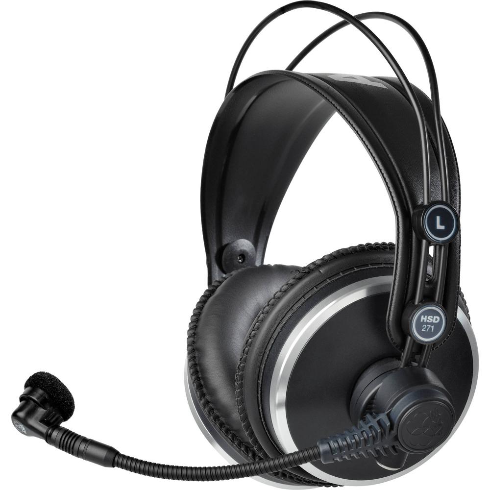 Auriculares Profesionales AKG HSD271 con Micrófono Dinámico para Intercomunicaciones y Producciones
