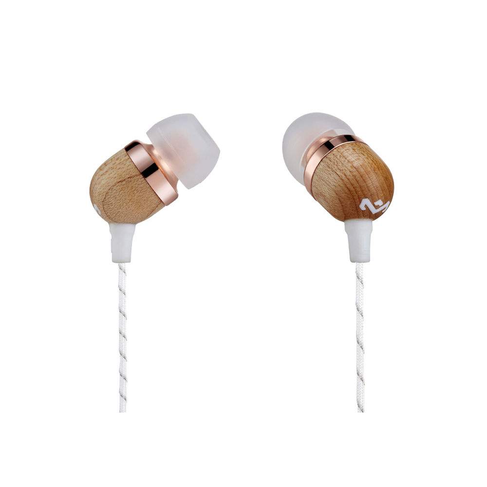 Auriculares In-Ear House of Marley Smile Jamaica con Control Remoto y Micrófono (Cobre) - Drivers Di