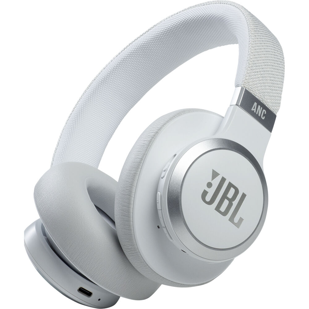 Auriculares Inalámbricos JBL Live 660NC con Cancelación de Ruido (Blanco) - 40mm Drivers, Tecnología