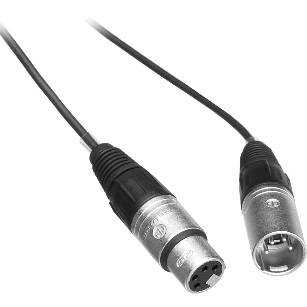 Telex HE-15 - Cable de extensión para auriculares de 4 pines XLR macho a 4 pines XLR hembra - 15'