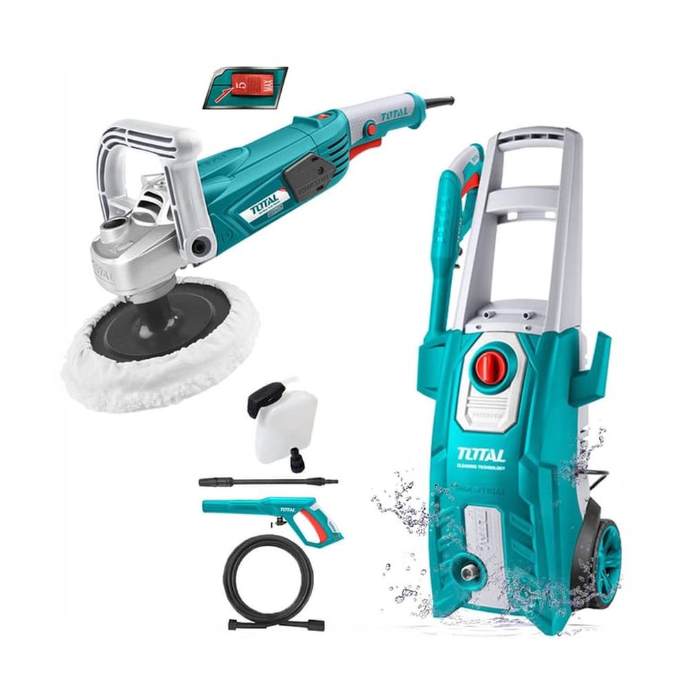 Combo 1800W Total Hidrolavadora Pulidora Angular 7
