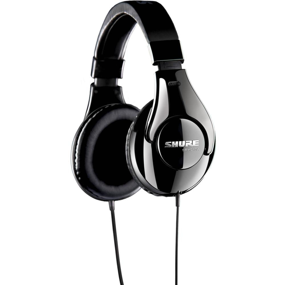 Auriculares Cerrados Over-Ear Shure SRH240A con Controladores Dinámicos de Neodimio de 40mm, Almohad