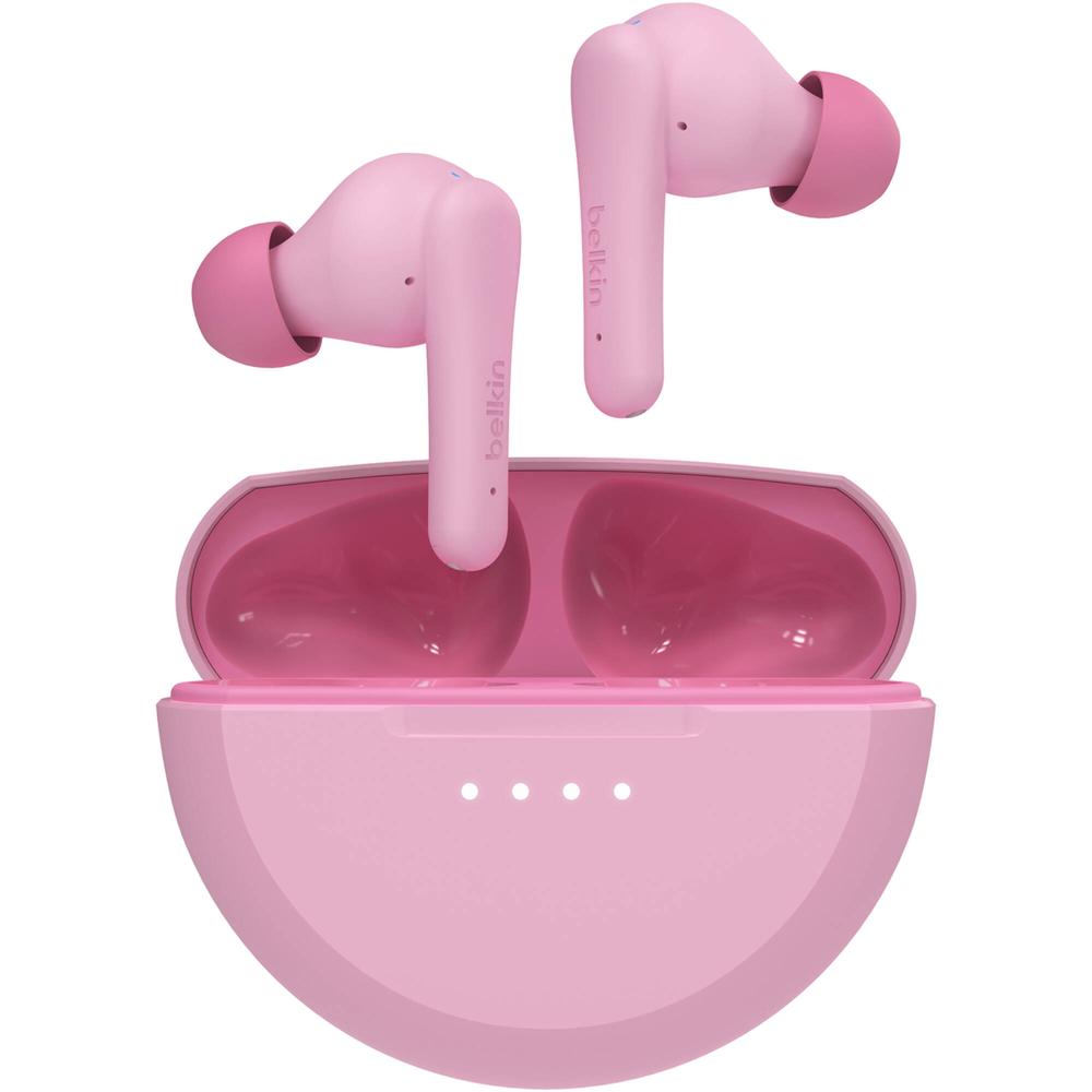 Auriculares Inalámbricos Belkin SOUNDFORM Nano2 BT para Niños - Rosa, con Micrófono Integrado, Compa