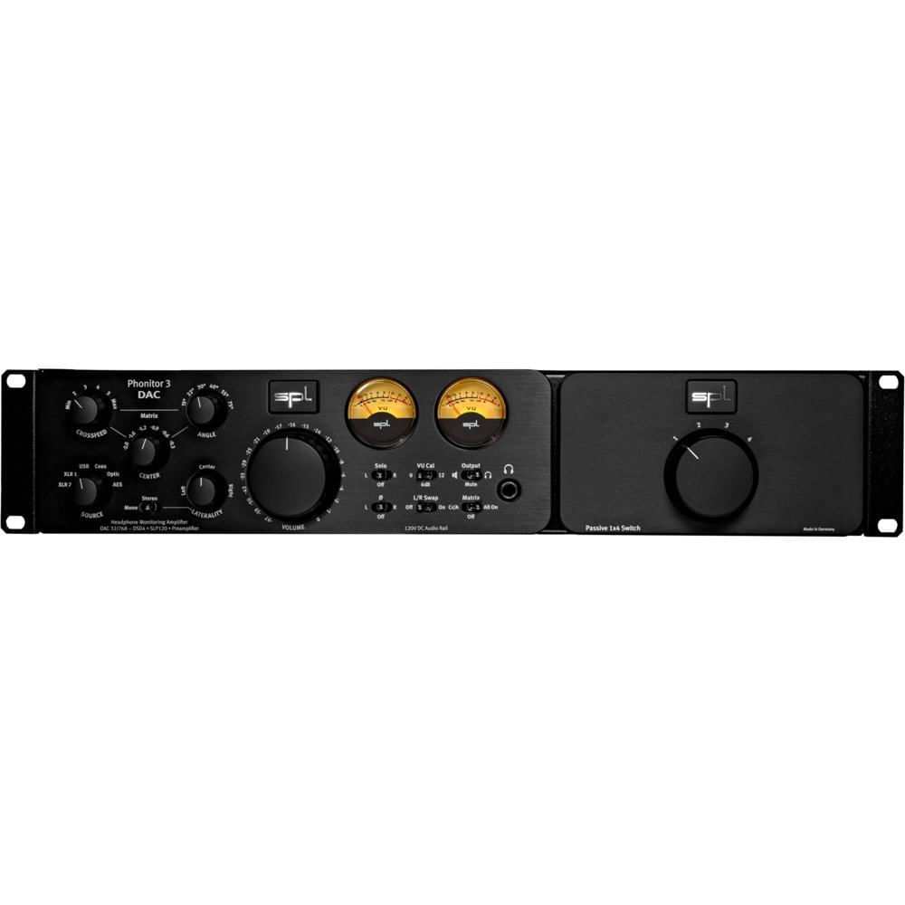 SPL Phonitor 3: Amplificador de Auriculares, Controlador de Monitores y DAC con Expansor de Rack, Ch