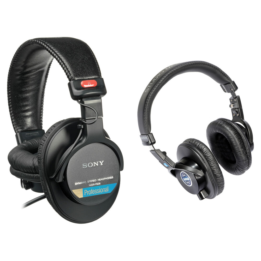 Kit de Auriculares Sony MDR-7506 con Par Adicional - Audio para Producción de Video y Música, Diseño