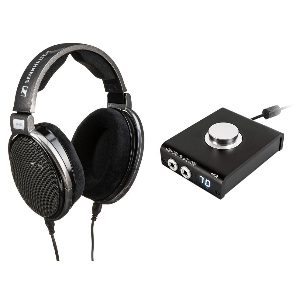 Kit de Auriculares Sennheiser HD 650 con Amplificador Grace Design M900 - Diseño Abierto, Reproducci