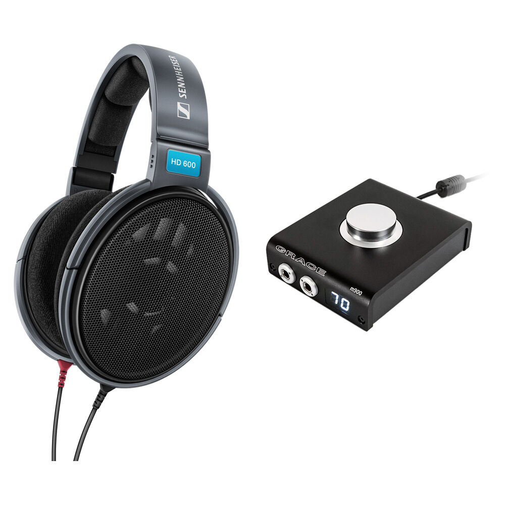 Auriculares Sennheiser HD 600 con Amplificador Grace Design M900: Diseño Circumaural Audiophile, Res