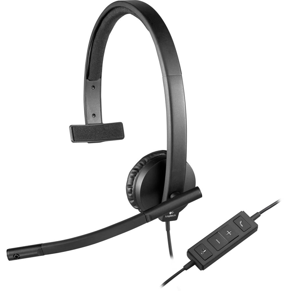 Auriculares Logitech H570e USB Mono con Cancelación de Ruido para Videoconferencias
