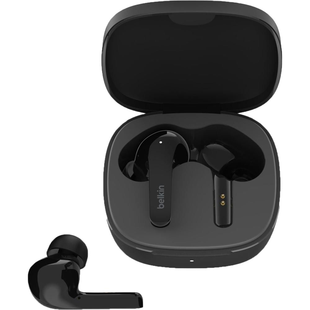Auriculares Inalámbricos Verdaderos Belkin SoundForm Flow con ANC (Negro) - 31 Horas de Reproducción