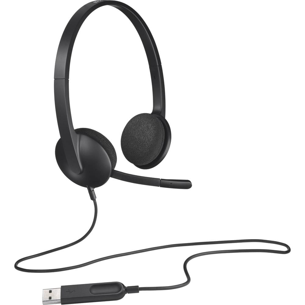 Auriculares Logitech H340 USB: Conectividad USB, Diseño Plug & Play, Audio Digital Claro, Diadema Li
