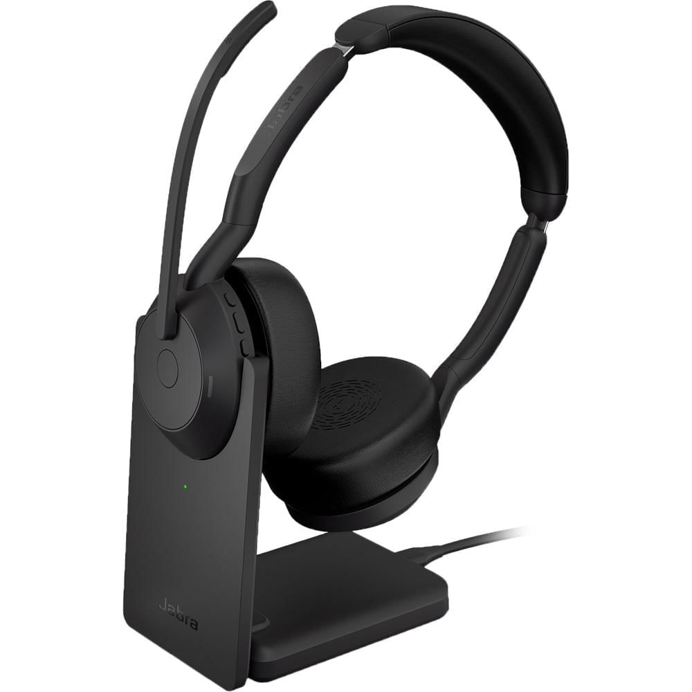 Jabra Evolve2 55 Link380c USB-C Auriculares Inalámbricos Estéreo con Soporte - Conectividad Bluetoot