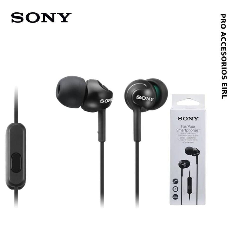 Auriculares Sony MDR-EX110AP Sonido de Alta Calidad Negro