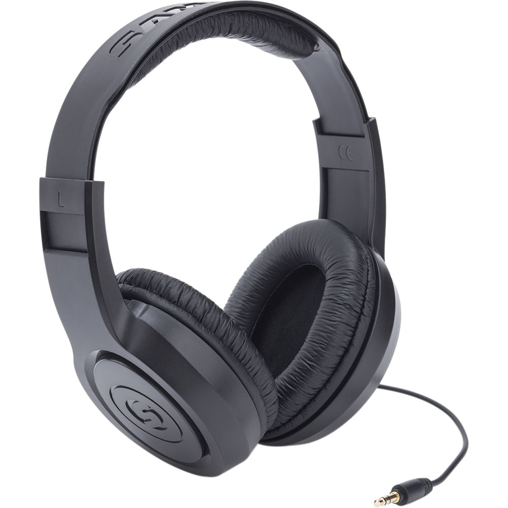 Auriculares Estéreo Over-Ear Samson SR350 (Negro) - Diseño Cerrado, Controladores de 35mm, Diadema A