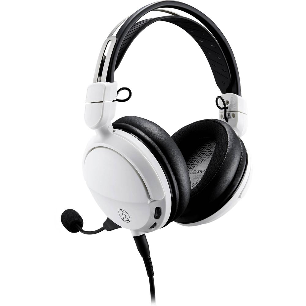 Auriculares Gaming Audio-Technica ATH-GL3 Over-Ear (Blanco) - Diseño Cerrado, Control de Volumen, Mi