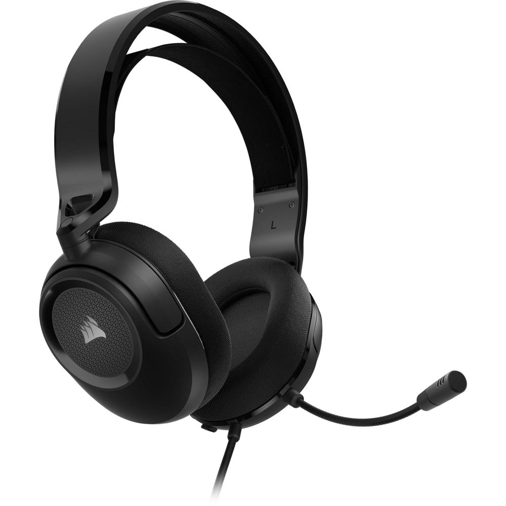 Corsair HS35 V2 Auriculares Gaming (Carbon) - Drivers Neodimio de 50mm, Conexión 3.5mm, Compatible c