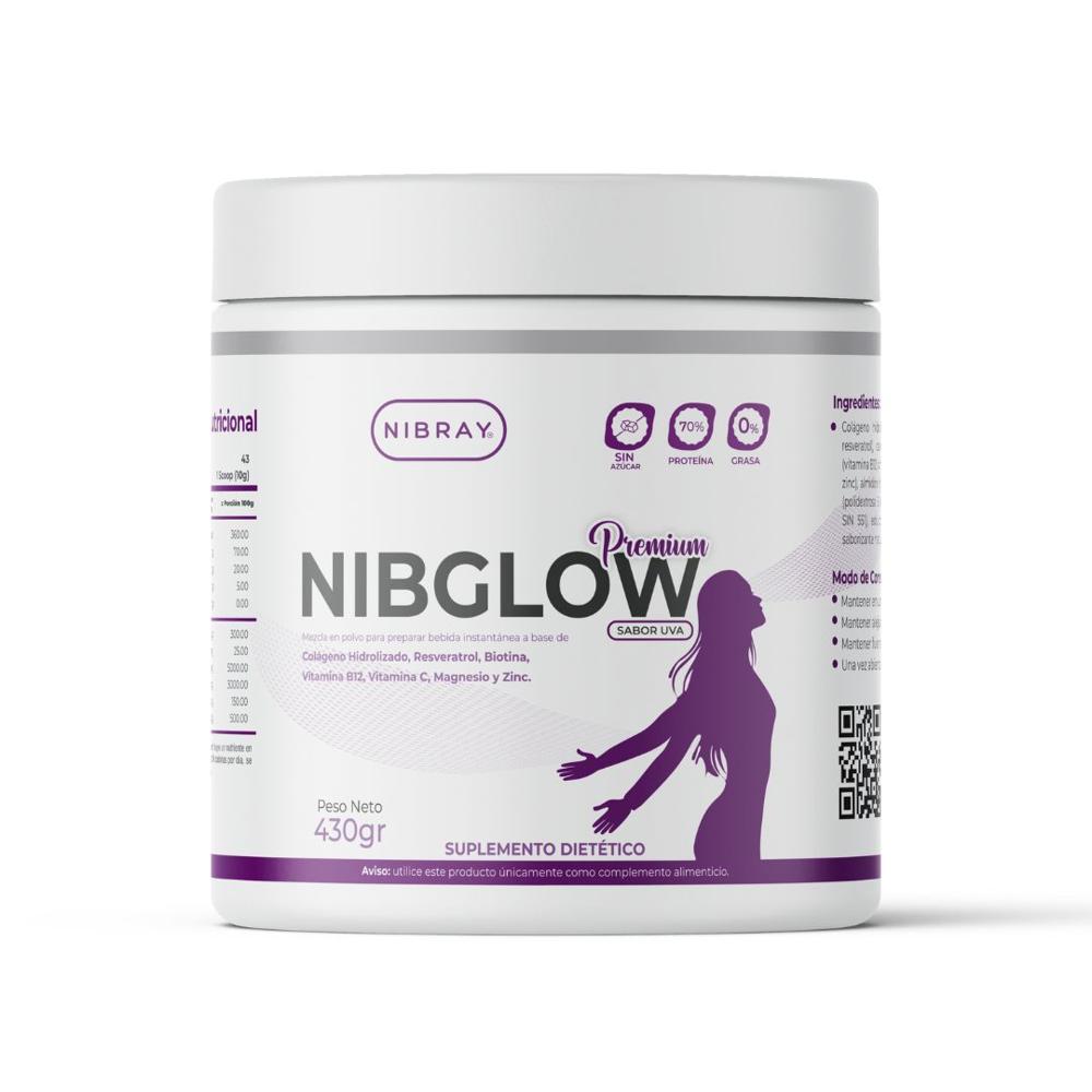 Colageno con Resveratrol Biotina Zinc y Vitamina C NibGlow Premium