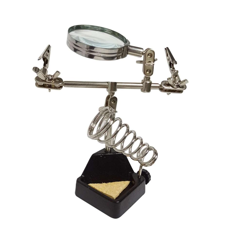 Soporte para Cautín con Lupa y Pinzas ZD-10G TAKEMA