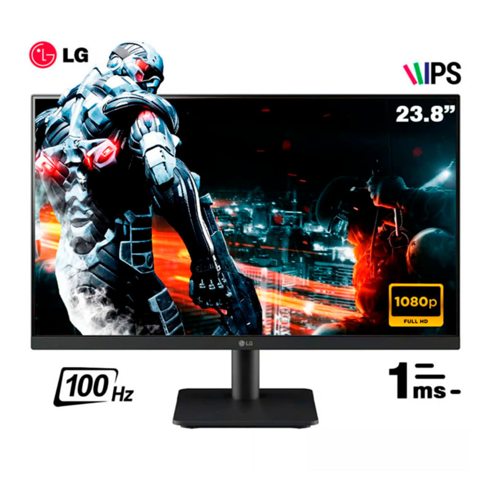 Monitor LG Led IPS 24MS500-B 23.8 1920 X 1080 100HZ 2 HDMI