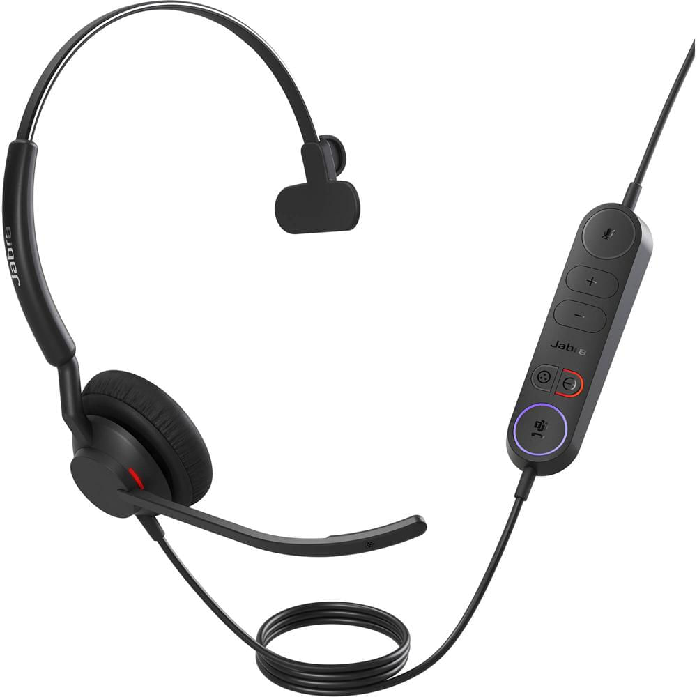 Auricular Jabra Engage 40 USB-C UC Mono con Software Innovador Engage+, Sistema de Micrófono Intelig