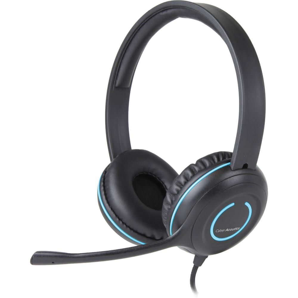 Auriculares Estéreo Cyber Acoustics AC-5002 con Conector de 3.5mm - Micrófono Unidireccional con Can
