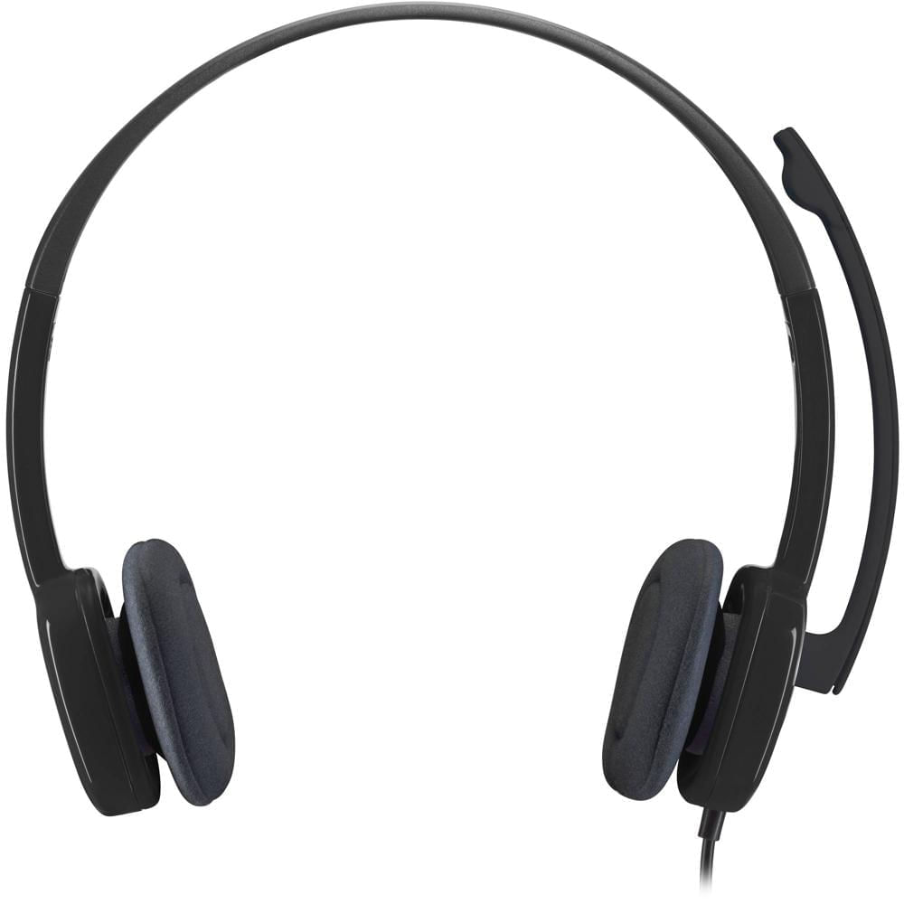 Logitech H151 Auriculares Estéreo con Micrófono Ajustable, Controles de Volumen y Silencio, Conector