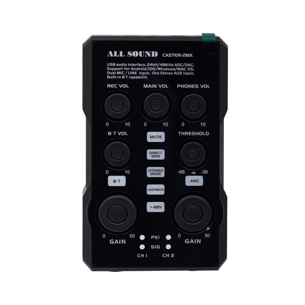 Interfaz de Audio Digital OTG 2 Canales CASTER-2MX ALL SOUND CASTER-2MX