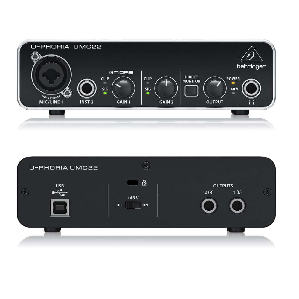 Interfaz de Audio USB UMC22 BEHRINGER