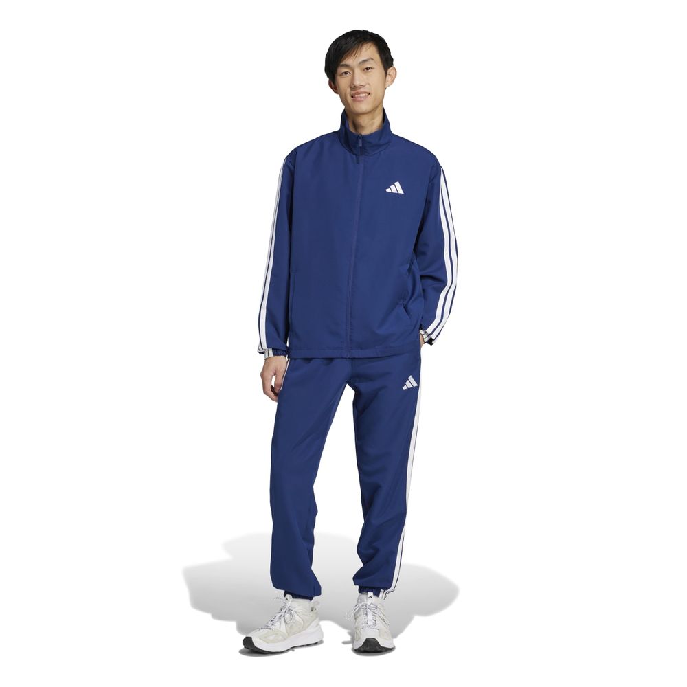 Conjunto Buzo Deportivo Adidas Hombre M 3S Wv Tt Ts Jc5391 Azul