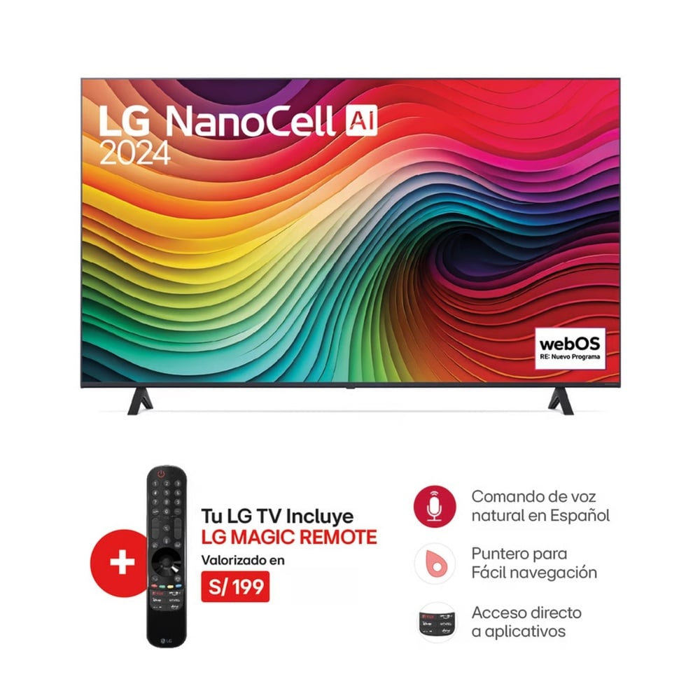 Televisor LG 75"" NanoCell UHD 4K Smart 75NANO80TSA