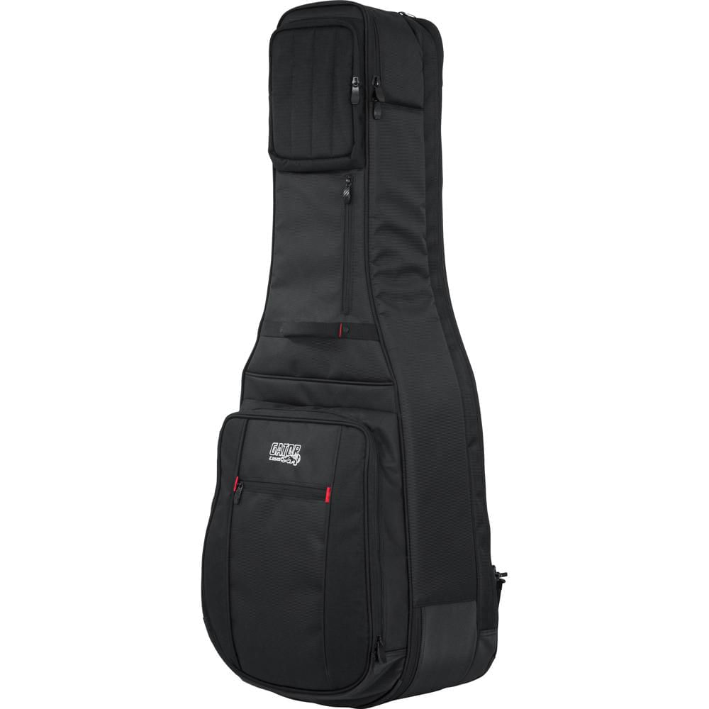 Gator Pro-Go Series Funda Doble para Guitarra Acústica y Eléctrica con Compartimentos Acolchados y P