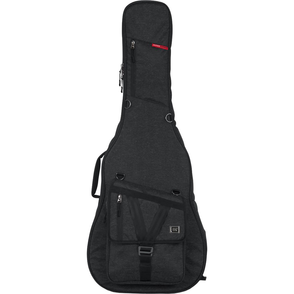 Gator Transit Series Gig Bag para Guitarra Acústica (Negro Carbón)