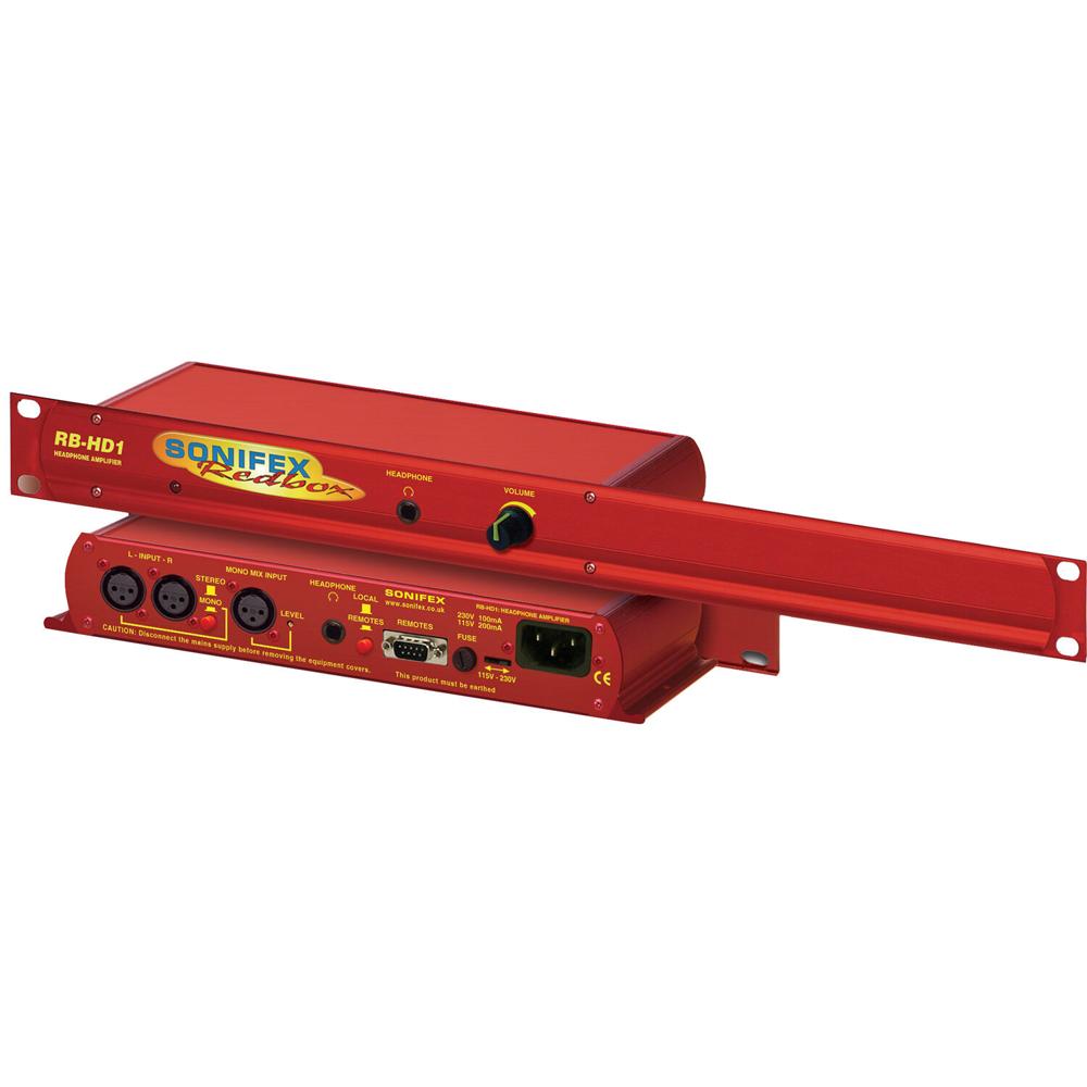 Amplificador de Auriculares Estéreo Sonifex RB-HD1 - 1 RU Rackmount, Entrada Estéreo/Mono, Soporta 2