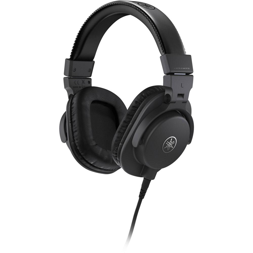 Auriculares de Estudio Yamaha HPH-MT5 (Negro) - Drivers Dinámicos de 40mm, Diseño Circumaural, Aisla
