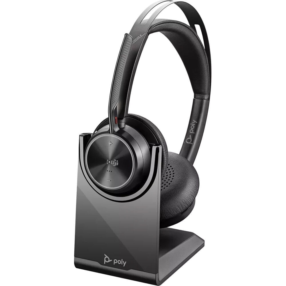 Auriculares Bluetooth Estéreo Poly Voyager Focus 2 UC - Conectividad USB-C y Bluetooth 5.1, Micrófon