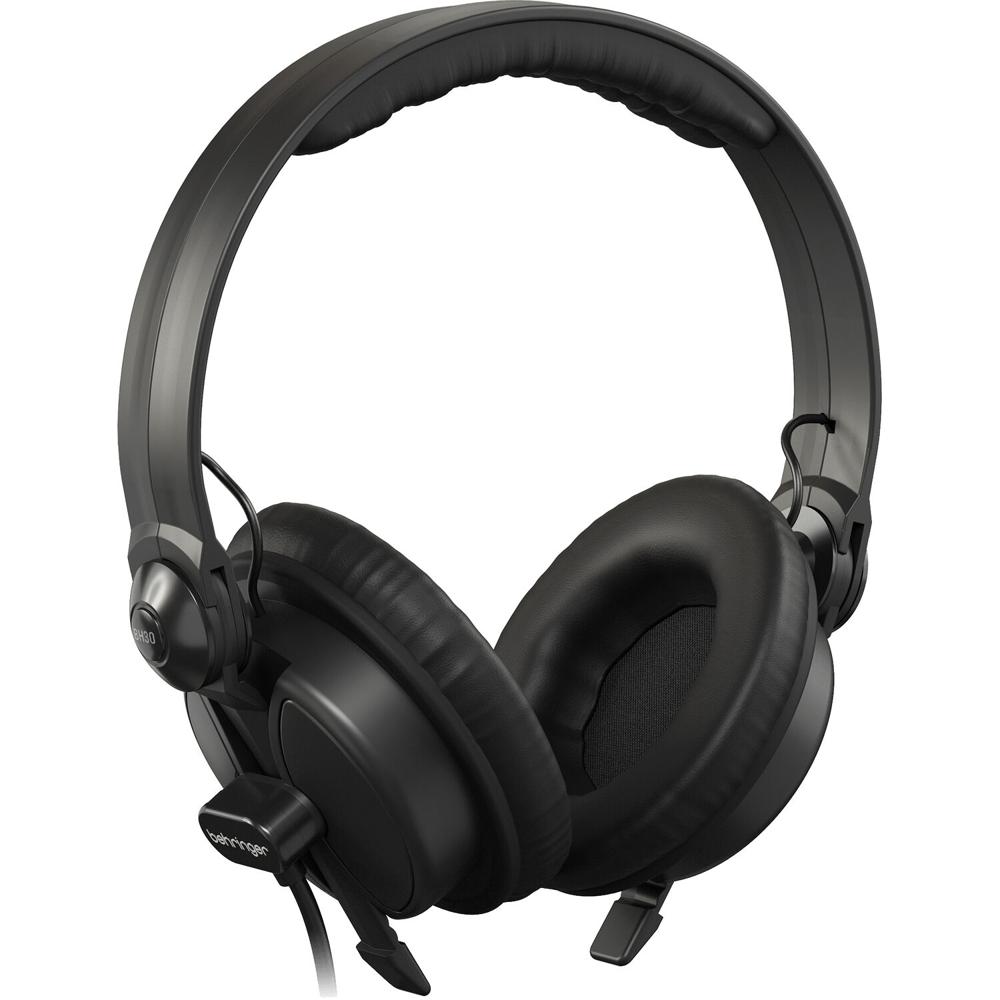 Auriculares DJ Behringer BH30 Premium de Alta Fidelidad Cerrados (Negro) - Diseño Circumaural, Contr