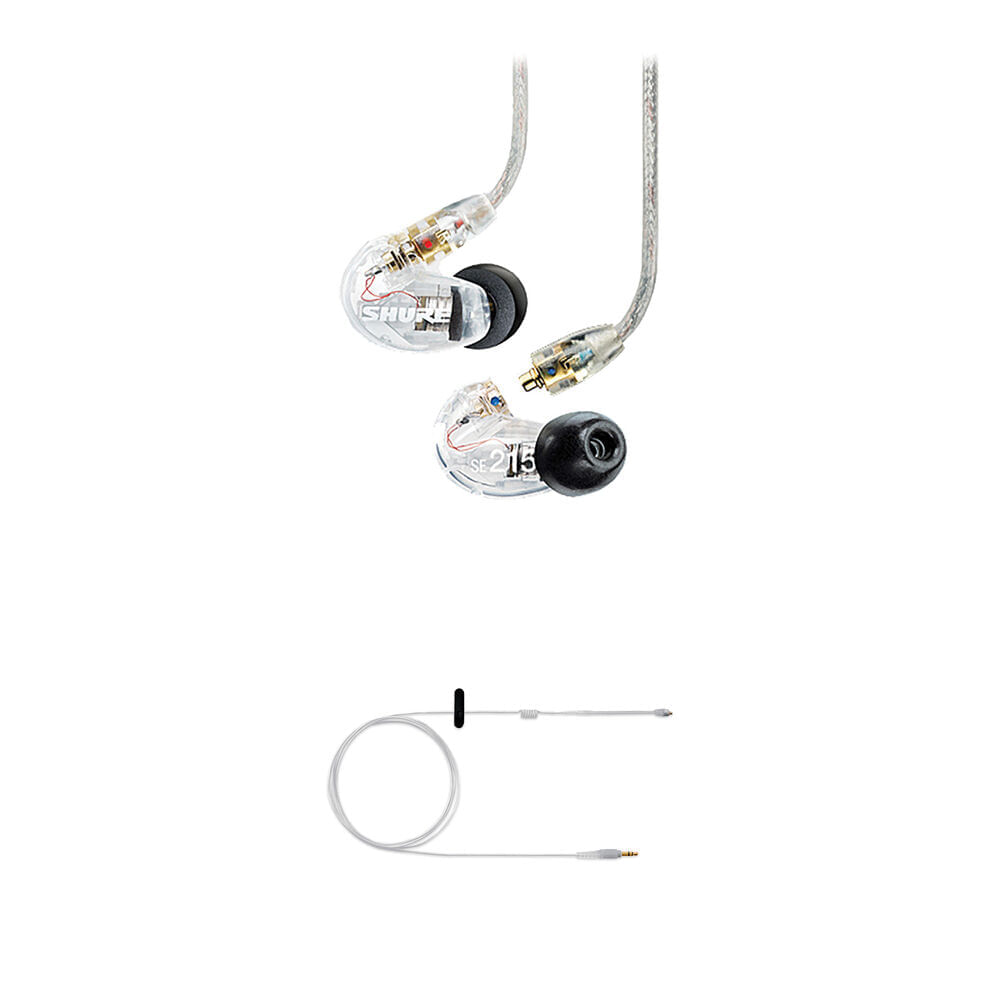 Auriculares Estéreo Aislantes de Sonido Shure SE215 con Cable Coiled EAC-IFB para Monitoreo IFB