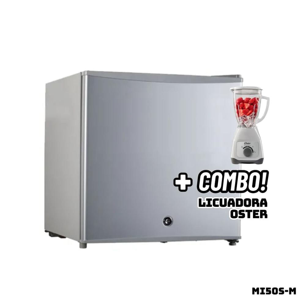 Frigobar BORD 50 L Silver MI50S-M + Licuadora OSTER Blanca